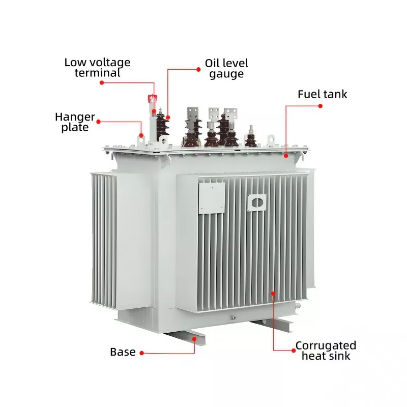 11KV ingang 0,4KV uitgang Driefasige olie-ondergedompelde transformator
